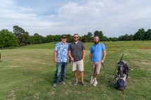 Scott Buchanan, Jared Cassady, Edwin Bumpus at the Save Mason Rudolph Golf Rally. May 31, 2024 (Jeff Danault)