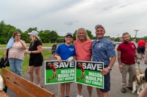 Code Woods, Tim Sea, Rick Whitaker at the Save Mason Rudolph Golf Rally. May 31, 2024 (Jeff Danault)