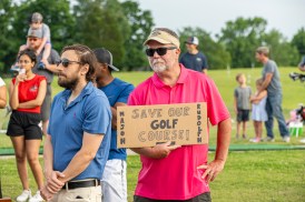 Save the Mason Rudolph Golf Course Rally. May 31, 2024 (Jeff Danault)