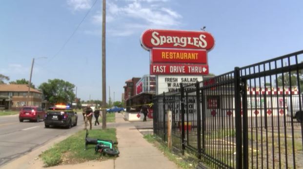 Police are searching for the gun-toting suspect in downtown Wichita