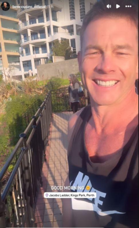 Ben Cousins ​​at Jacob's Ladder.