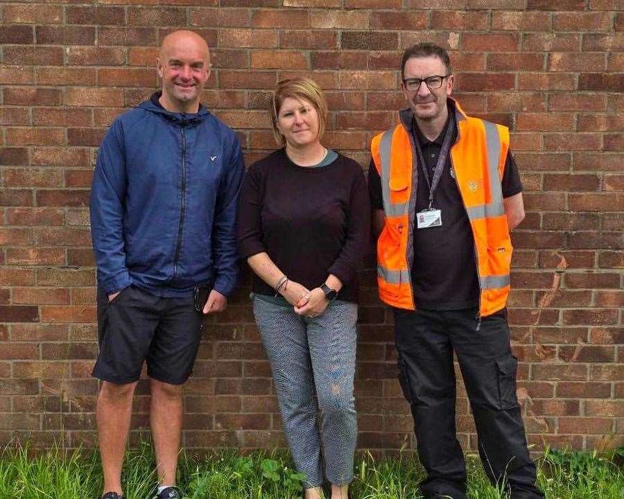 From left, Dave Leivers, Amber Reeves and David Bennington.