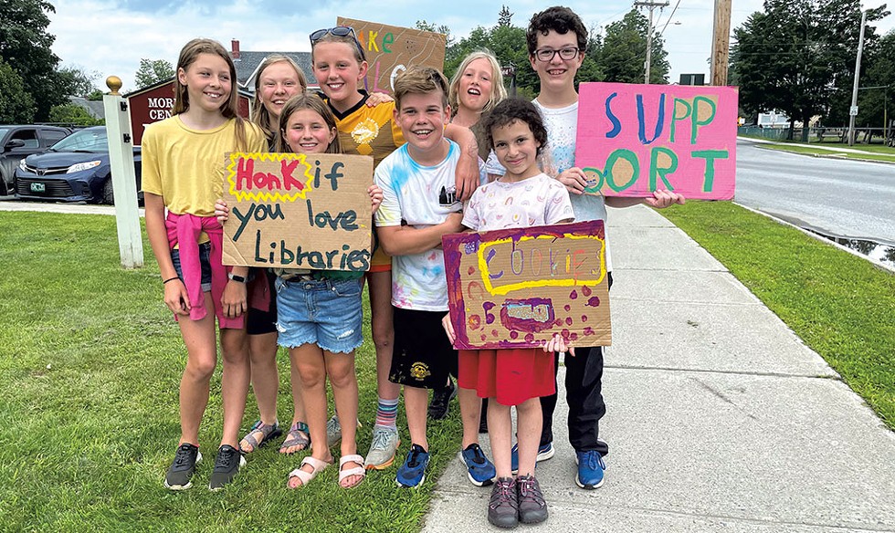 The good citizens of the Morristown Centennial Library raised $529 at their bake sale to help the Johnson Public Library in the weeks following the July 2023 flood. - COURTESY