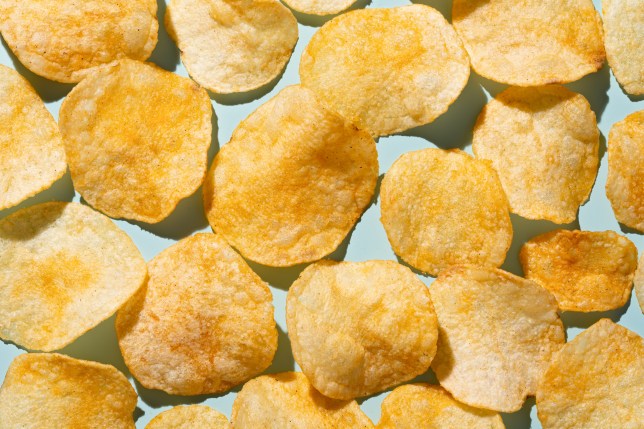 Crispy potato chips