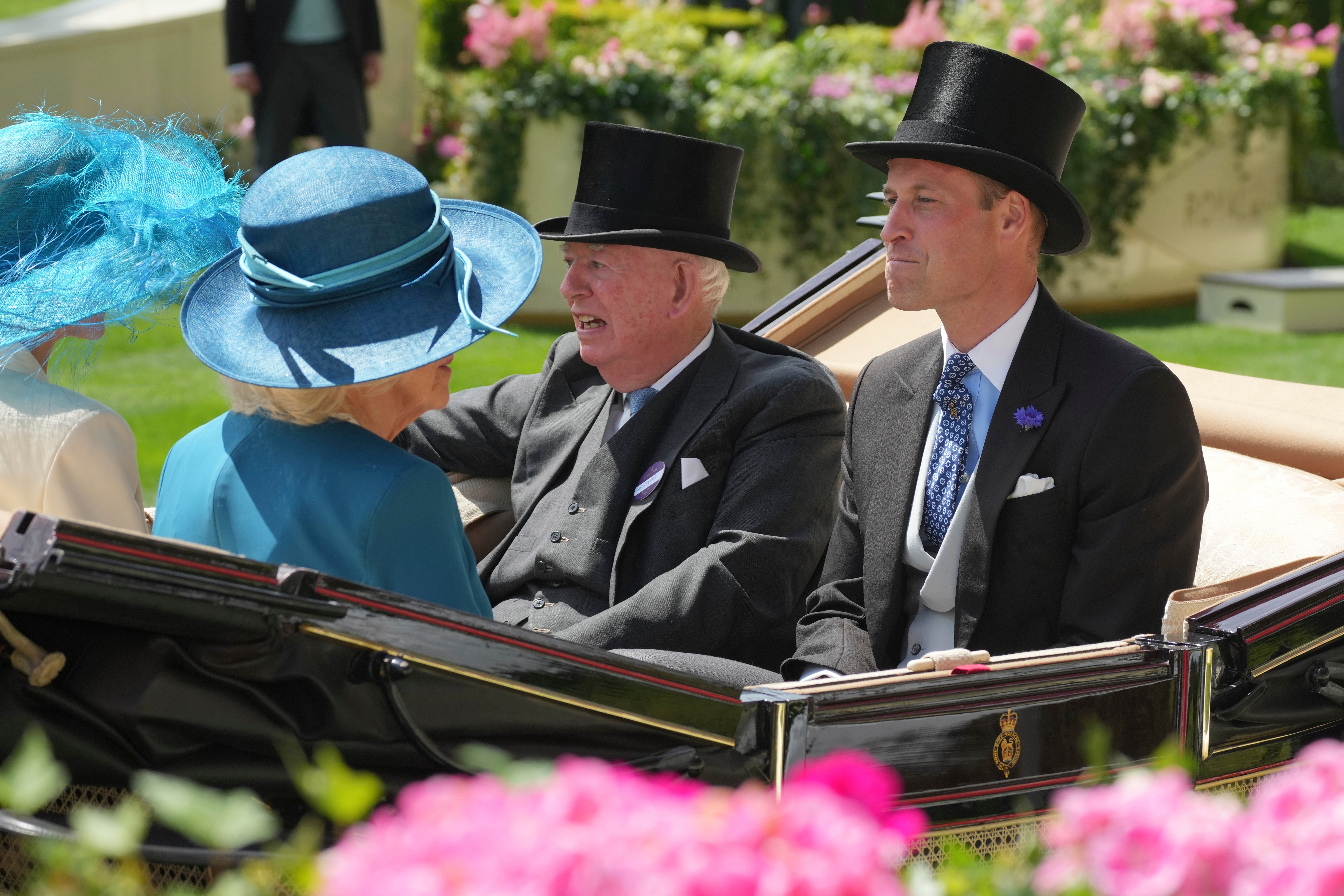 The pair attended Royal Ascot yesterday without their husbands.